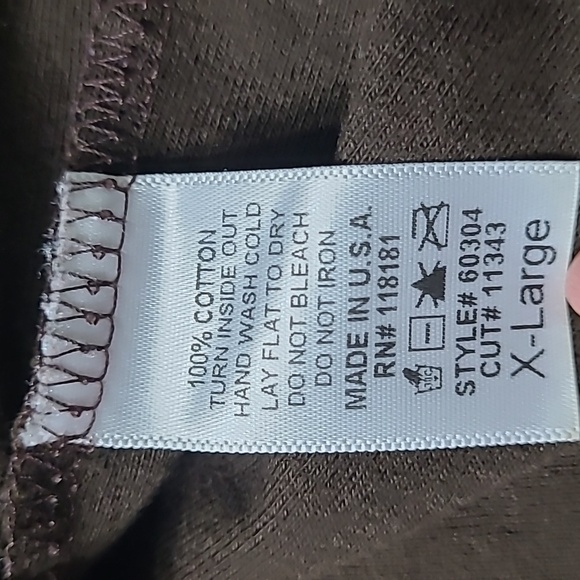 BLUE CANYON Clothing  Brown Embroidered 3/4 Sleeve Top - Picture 11 of 13